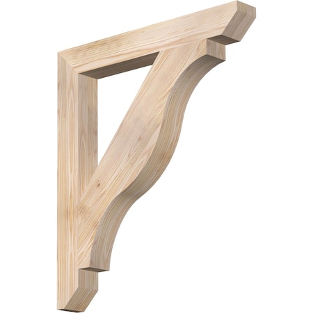 Ekena Millwork Funston Slat Smooth Bracket, Douglas Fir, 3 1/2"W x 28"D x 32"H BKT04X28X32FST06SDF